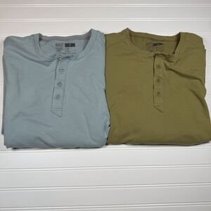 5.11 Tactical Henley Long Sleeve Shirt Lot Men's Small Blue Green GUC